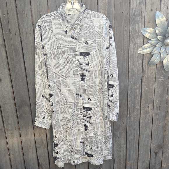 Jon & Anna Monochrome Text Print Dress - Picture 1 of 5